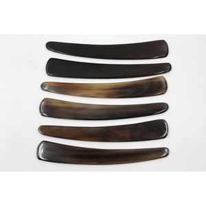Cuchilla de Afeitar Recta de Cuerno de Búfalo Natural Hecha a Mano con Empuñadura de Cuerno Natural para Barbería, Suministro al por Mayor OEM ODM - Product Image 5