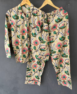 ชุดนอนพิมพ์ลายสวมใส่สบาย ผ้าฝ้ายพรีเมียมเนื้อนุ่ม ชุดนอน ชุดอยู่บ้าน - Product Image 4