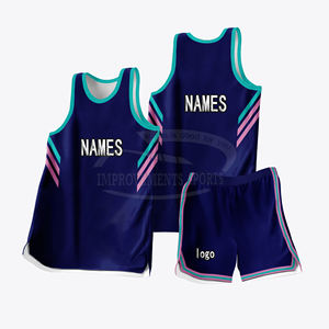 Personalizado bajo MOQ equipo de baloncesto Jerseys nuevo diseño transpirable malla baloncesto uniforme conjunto - Product Image 6