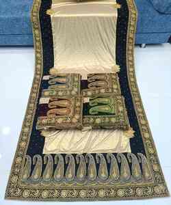 Sari Tradicional Indio/Pakistaní Más Buscado, Exclusivo, de Georgette con Trabajo de Lentejuelas, Elegante para Bodas y Fiestas - Product Image 2