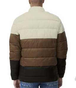 Veste matelassée grande taille pour homme, légère, à capuche, en duvet, 100% polyester, manches longues, pour l'hiver - Product Image 2
