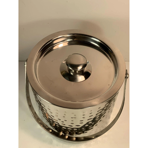 Modern Silver Double Wall Stainless Steel Ice <b>Bucket</b> <b>with</b> <b>Lid</b> and Handle Metal Wine Chiller for Bar Party Outdoor Picnic Usage - Product Image 2
