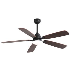 Ventilatore da Soffitto LED Classico da 52 Pollici con Luce Dimmerabile, 6 Velocità, 5 Pale, Telecomando, Motore DC per Uso Interno - Product Image 2