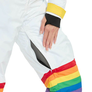 Traje de Esquí Blanco para Mujer 2026, Modelo Sunrise Shredder, Traje de Esquí de Moda para Mujer, Traje de Nieve de una Pieza, Traje de Esquí Personalizado de una Pieza para Mujer - Product Image 4