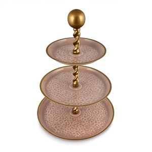 Soporte de Pastel de Tres Niveles de Alta Gama para Sala de Estar, Soporte de Frutas para Fiestas de Cumpleaños, Soporte de Postres y Dulces - Product Image 6
