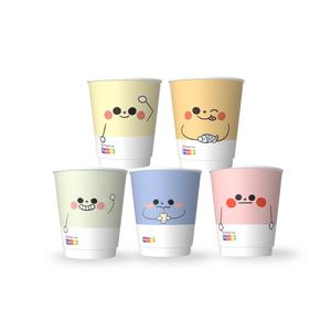 Vaso de Papel Desechable Personalizado de Doble Pared de 8-20 oz, Apto para Alimentos, Reciclable, con Recubrimiento de PE a Prueba de Fugas - Product Image 3