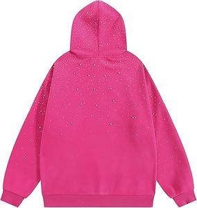 Sudadera con Capucha Personalizada para Hombre, Forrada y Tejida con Pedrería, de Poliéster Teñido, de Secado Rápido, Manga Larga para Invierno, con Logotipo Impreso en Relieve - Product Image 2