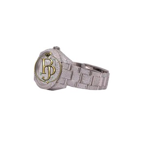 Montre de luxe pour femme Briva, bracelet carré en acier inoxydable, mouvement à quartz analogique, chiffres verts, cadran en cristal saphir, écologique - Product Image 3