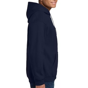 <b>Men's</b> <b>Orange</b> Hooded Fleece <b>Sweatshirt</b> Regular Fit Solid Color Casual Pullover With Pocket Knitted Cotton Material Autumn Wear - Product Image 4