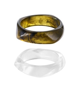 Nouveau bracelet jonc vintage coloré en résine pour femme, bracelet en acrylique, bijoux fantaisie, jonc en plastique de bonne qualité pour filles - Product Image 1