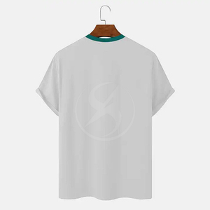 เสื้อยืดผู้ชายผ้าฝ้ายคอตตอนทรงปกติ น้ำหนัก 180 กรัม แบบเรียบ สีพื้น ใส่สบาย ระบายอากาศดี เป็นมิตรกับสิ่งแวดล้อม เหมาะสำหรับใส่ลำลองช่วงฤดูร้อน - Product Image 6