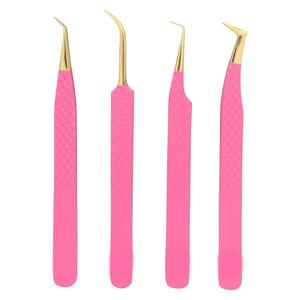 Pinzas de Precisión Profesionales de Alta Calidad, Nueva Tendencia, Acero Inoxidable, Herramienta para Extensión de Pestañas con Agarre Fino y Logotipo Personalizado - Product Image 6
