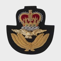 Insignes brodés à la main sur mesure de qualité supérieure, badges uniformes, patchs brodés, fournisseur en gros OEM ODM