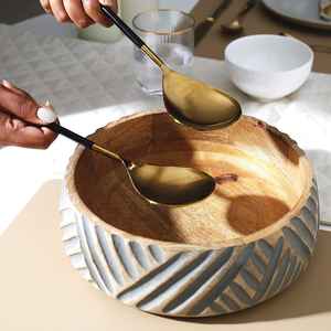 Ensemble de saladiers en métal au design moderne, écologiques, en acier inoxydable, au design moderne, lavables au lave-vaisselle, pour la maison, la cuisine - Product Image 2