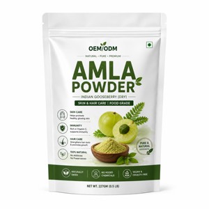 Poudre de fruit d'Amla 100% pure de qualité supérieure, emballage de 250 g, poudre d'Amla de haute qualité pour masque capillaire, traitements du cuir chevelu et soins capillaires - Product Image 1