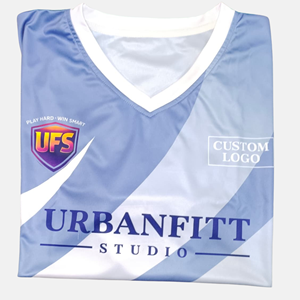 Camiseta Deportiva Personalizada con Cuello en V, Uniforme de Juego de Manga Corta, Camiseta de Club, 100% Poliéster, Ecológica y Transpirable - Product Image 5