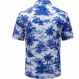 เสื้อเชิ้ตแฟชั่นผู้ชายระดับพรีเมียม ดีไซน์เนอร์ ลายกราฟิก พิมพ์ลายบนผ้าเนื้อนุ่ม พร้อมงานพิมพ์ศิลปะร่วมสมัย - Product Image 2