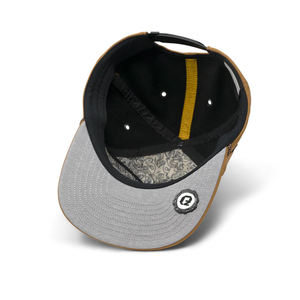 Gorra TIGER de 6 Paneles, Unisex, Ajustable, Transpirable, Impermeable, de Lona, Estilo Urbano, Color Sólido Marrón - Product Image 3