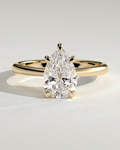 แหวนเพชรเพียร์คัท 5 กรงเล็บ น้ำหนัก 2.25 กะรัต ทองคำแท้ 14K เพชรเลี้ยงในห้องปฏิบัติการ คุณภาพ E VVS2 แหวนเพชรเม็ดเดี่ยว หรูหรา คุณภาพสูง สำหรับงานหมั้น ปี 2026 - Product Image 1