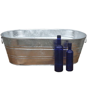 Cubo de Hielo Metálico Galvanizado Royal para Bebidas, Enfriador de Vino y Cerveza para Fiestas, Clubes, Bares, Cubo de Hielo de Sobremesa con Asa - Product Image 5