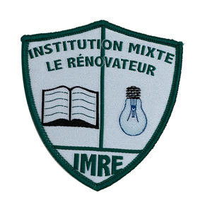 Écussons tissés personnalisés : Logos scolaires, emblèmes, motifs floraux et alphabétiques écologiques à coudre, en tissu textile de haute qualité - Product Image 1