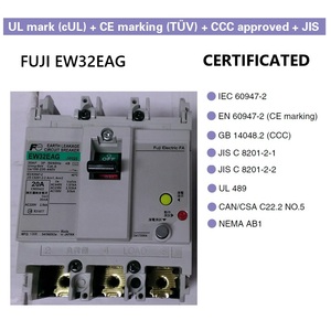 Disjoncteurs Fuji 3P EW32EAG ELCB 5~30A 50/60Hz Courbe C Disjoncteurs de protection contre les fuites à la terre G-TWIN - Product Image 4