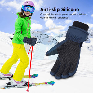 Gants de ski d'hiver doublés et isolés, imperméables, coupe-vent, avec une adhérence flexible, confortables pour les aventures en neige en plein air - Product Image 5