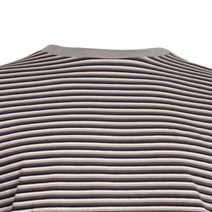 T-shirts pour hommes à col montant, motif rayé, haute qualité, nouvelle collection, style streetwear, grandes tailles, manches courtes - Product Image 5