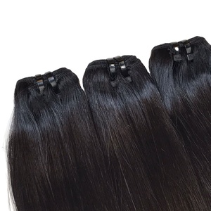 100% vietnamien os droite trame cheveux faisceaux couleur naturelle 1B gros cheveux humains chinois - Product Image 1