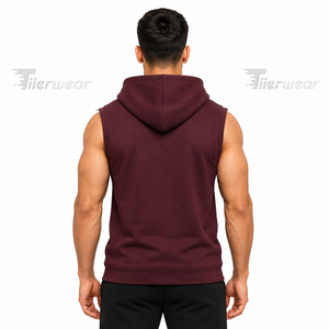 Camiseta Deportiva con Capucha y Logotipo Personalizado 2026 para Hombre, Talla XS, Sin Mangas, Estilo Musculoso, Diseño Sólido o Estampado, Spandex/Poliéster - Product Image 4