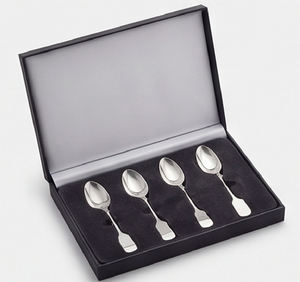 Ensemble de 2 cuillères à dessert élégantes en acier inoxydable, lavables au lave-vaisselle, finition miroir haute brillance, pour les fêtes - Product Image 6