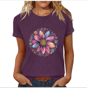 Camiseta de Mujer de Manga Corta de Secado Rápido, Transpirable, con Detección de Agujas, Ajuste Regular, Precio Mayorista, Superventas - Product Image 1