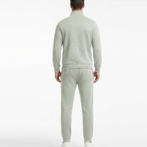 <b>Men</b> Solid Tracksuit Sportswear Athletic Training Wear Full Zip Stand Collar <b>Jacket</b> <b>Track</b> Pants Custom Sportswear Quick Dry - Product Image 2