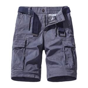 Pantalones Cortos Cargo de Verano, Unisex, Estilo Denim, Color Negro Lavado, Corte Holgado, Bolsillos Grandes, Estilo Casual Urbano - Product Image 4