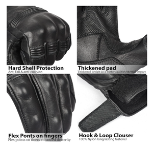 Gants de moto de qualité supérieure, gants de course pour motards avec protection renforcée de la paume, fabriqués au Pakistan - Product Image 6