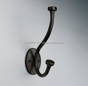 Vintage decorative <b>wall</b> hooks made of metal that offer a classic flair and strong support for heavy garments - Product Image 2