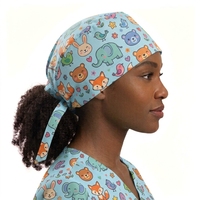 Bonnets de travail pour personnel de laboratoire, chapeaux d'infirmière pour femmes et hommes avec maintien de queue de cheval ajustable, motifs variés