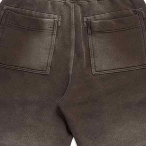 Hot Selling Mens Cotton Acid Wash Jogger Shorts Raw Hem French <b>Terry</b> Sweat Shorts Vintage Streetwear OEM <b>Bulk</b> Supply 100% Cotton - Product Image 4