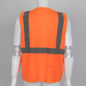 เสื้อกั๊กสะท้อนแสงสีแดงแบบมองเห็นได้ชัดเจน มีกระเป๋าซิป สำหรับงานก่อสร้าง กันน้ำ ระบายอากาศได้ดี ไซส์ใหญ่พิเศษ เหมาะสำหรับทุกเพศ - Product Image 6