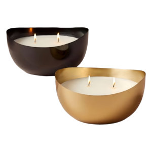 Bougie de bol de cire en métal Offre Spéciale pour cadeau décoration de mariage décoration et festival - Product Image 1