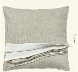 Premium Quality <b>Square</b> Modern Woven Solid Cushion Eco-Friendly Washable 100% Linen <b>Pillow</b> Cases - Product Image 4