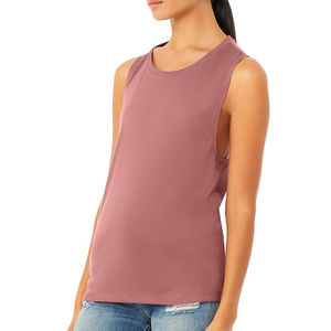 Débardeur personnalisé pour femme 100 % coton tricoté léger anti-boulochage séchage rapide pour la course, le yoga et la gym - Product Image 2