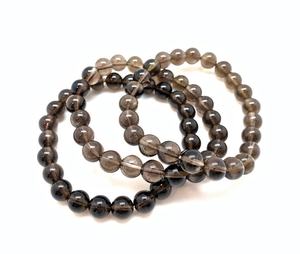 กำไลข้อมือควอตซ์สโมคกี้แบบยูนิเซ็กซ์ หินมุนตาฮะเกรดพรีเมียม ทำมือ ลูกปัดขนาด 8 มม. ของที่ระลึก ของขวัญ หินคริสตัลธรรมชาติ  รูปแบบมาสคอต - Product Image 3