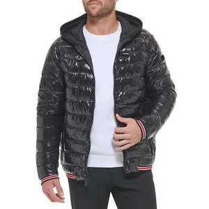 Premium Insulated Men's Puffer Jackets for Cold Weather Stylish Solid-Color Outerwear for Outdoor <b>Winter</b> Activities - Product Image 5
