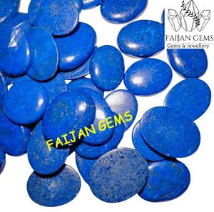 Cabochon de pierre précieuse naturelle de lapis-lazuli de haute qualité, marque FAIJAN GEMS, origine Rajasthan, certifié par une tierce partie, personnalisable - Product Image 6