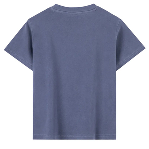 Men's Custom Logo Printed Oversized 100% Cotton Heavyweight <b>T</b>-Shirt Fashionable Short Sleeve O-Neck Vintage Style Acid Wash Silk - Product Image 4