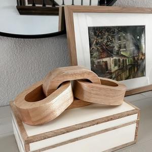 Cadena de eslabones grandes de resina acrílica, cadena de madera, cadena de resina gruesa con efecto mármol, asa de resina para bolso, colgador para bolso, accesorios para bolso tote, arte de pared - Product Image 1