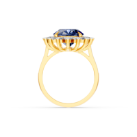 Anillo de Oro Sólido de 14K, 9K, 10K, 18K con Gema de Laboratorio de 6 Quilates, Certificado IGI, Joyería Fina Ética, Fabricante RJC, Venta al por Mayor, OEM, ODM, E201287