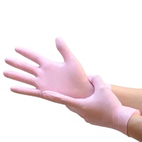 Gants en Nitrile OEM sans Poudre, Bleu Noir Rose pour Nettoyage, Beauté, Salon de Tatouage, Cuisine et Maquillage