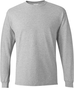 Camiseta de Manga Larga para Hombre, Cuello Redondo, 100% Algodón Jersey, Corte Regular, Antiencogimiento, Estilo Casual - Product Image 4